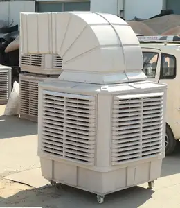 Evaporative air cooler for greenhouse