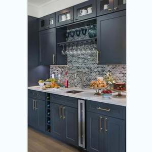 Diseños Clásicos de Cocina Personalizada para el Hogar, Conjunto de Muebles Impermeables con Isla para Apartamento, Incluye Accesorios de Cajones Deslizantes - Product Image 6