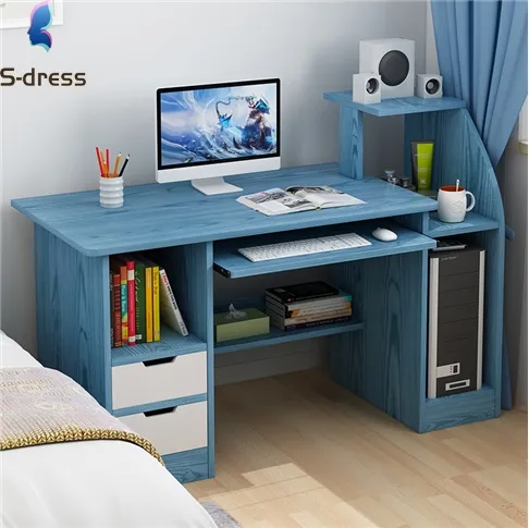 High Quality Environmental Friendly Wood computer desk Office Table for bedroom apartment book reading desk