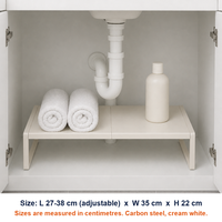 Erweiterbares Schrankregal, Verstellbarer Schrankteiler für Schuhschrank, Badezimmer, Küche, Aufbewahrungsregal