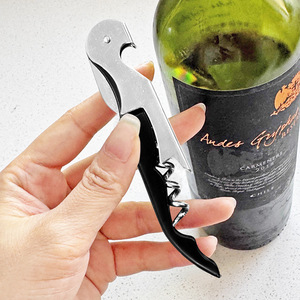 Seahorse Bottle Opener Black Multifunctional Portable Folding Corkscrew For Wine Beer Home Use - Product Image 2