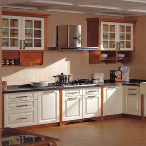 Meuble de cuisine moderne et unique, chariot d'îlot, armoire de rangement, papier peint imperméable, laque pour la vente en gros - Product Image 2