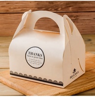 Boîte à pâtisserie en carton écologique personnalisée, imperméable, portable, avec gaufrage pour boulangerie