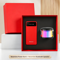 Set de Regalo Corporativo: Batería Externa Portátil y Altavoz Bluetooth, Recuerdo Promocional con Logotipo Personalizado para Clientes Empresariales