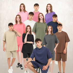 Custom Patroon Ronde Hals T-Shirt 100% Katoen Effen Design Casual Stijl 220 Gram Gebreide Stof Op Voorraad In De Verenigde Staten - Product Image 6