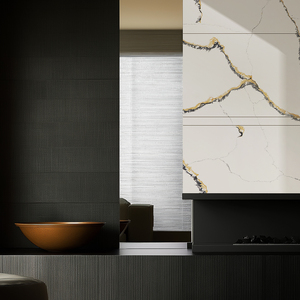 Elegant Polished Finish Quartz For Decorative Wall Art Residential Room Quartz <strong>Countertop</strong> - Product Image 5