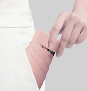 Ombrello Pieghevole da Tasca a Sei Pieghe Personalizzato Mini Portatile Quadrato con Custodia a Capsula Protezione UV Regali Aziendali - Product Image 5