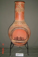 Vente à bas prix de produits Chiminea en argile mexicaine traditionnelle Chiminea au feu de bois pour espaces extérieurs Foyer de jardin