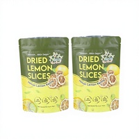 Sachet d'emballage alimentaire auto-scellant pour chips, poudre de spores de durian séchées, thé, personnalisé, qualité alimentaire, avec fermeture éclair supérieure