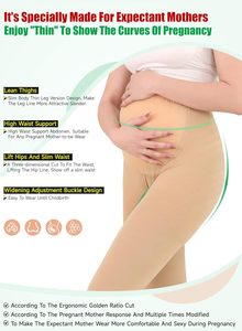 Leggings de Maternidad para Mujeres Embarazadas, <span class=keywords><strong>Medias</strong></span> de <span class=keywords><strong>Compresión</strong></span> Suaves y Transpirables de 20-30 mmHg, Pantimedias de Soporte que Reducen el Edema - Product Image 5