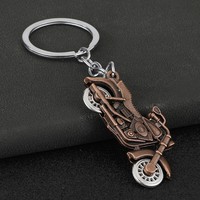 Porte-clés vintage Harley Davidson en alliage de zinc, porte-clés moto 3D, pendentif pour sac de voiture, cadeau pour motard, souvenir