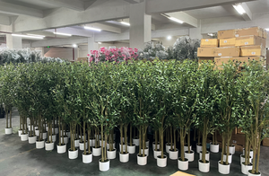 LONGSTAR Home Interior Bonsai <span class=keywords><strong>de</strong></span> pie <span class=keywords><strong>Planta</strong></span> verde artificial Cola <span class=keywords><strong>de</strong></span> <span class=keywords><strong>tigre</strong></span> Lanula Adorno en maceta Cola <span class=keywords><strong>de</strong></span> <span class=keywords><strong>tigre</strong></span> realista - Product Image 5