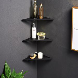 304 nero in acciaio inox Tri-angolo bagno di stoccaggio <span class=keywords><strong>doccia</strong></span> <span class=keywords><strong>shampoo</strong></span> <span class=keywords><strong>mensola</strong></span> ad angolo - Product Image 2