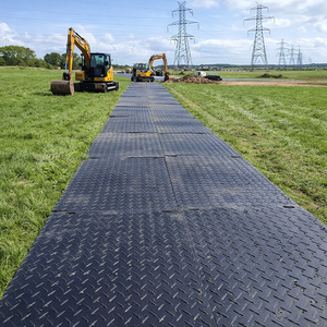 Tapis de protection au sol <span class=keywords><strong>en</strong></span> HDPE, stabilité fiable, surface antidérapante, découpe CNC, plaques de route composites pour chantier et <span class=keywords><strong>pelouse</strong></span> - Product Image 3