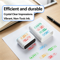 Lot de 6 tampons flash pour enseignants d'arabe, empilables, pré-encrés, tampons de récompense et de louange, en plastique coloré, pour la notation et les commentaires en classe.