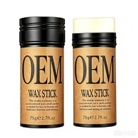 Bâton de cire pour cheveux JINQUE 2 en 1, cire coiffante professionnelle pour une texture haute définition et une tenue résistante à l'humidité toute la journée, 75 g
