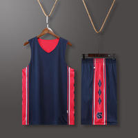 Conjunto de Camiseta de Baloncesto Reversible de Doble Cara sin Mangas, 100% Poliéster, Secado Rápido, Transpirable, Uniforme Personalizado para Hombre y Jóvenes, Venta al Por Mayor
