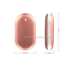 Rechargeable Reusable Hand Warmers電源銀行5200mAh Hand Warmer Pocket Hand Warmers Portable Battery Charger