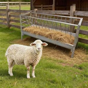 Nouvelle mangeoire et <span class=keywords><strong>abreuvoir</strong></span> pour chèvres en métal <span class=keywords><strong>galvanisé</strong></span>, modèle 2m pour bovins, chevaux, moutons - Product Image 1