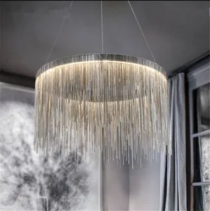 Moderne Kronleuchter-Kette Led Deckenpendelleuchte Tassel Aluminium kreativ Luxus 80 Lichtung und Stromkreisläufe Design CE Rohs 360