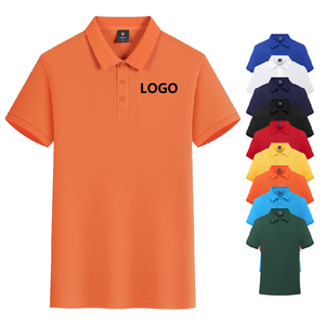 <span class=keywords><strong>Polo</strong></span> de piqué de algodón de ajuste regular para hombre de 200gsm personalizado camisa de golf de manga corta de moda de verano de piqué con cierre de tres botones - Product Image 1