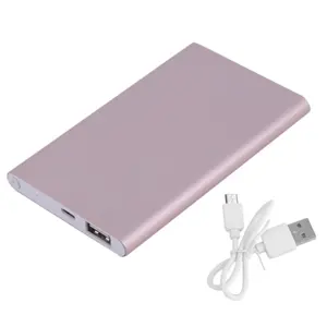 2020 Hot Selling Ultra thin custom logo powerbank aluminum 4000mah power bank