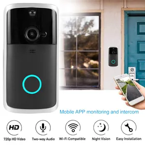 Hot Sale Neue WiFi Ring Türklingel Kamera Tuya Smart App Remote Drahtlose Türklingel WiFI Video Türklingel mit Glockenspiel Batterie