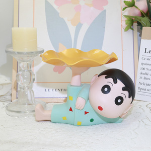 Crayon Shin Chan – plateau de rangement pour clés, en plastique, dessin animé, décoration de bureau, cadeau pour la décoration de l'entrée de la maison - Product Image 2