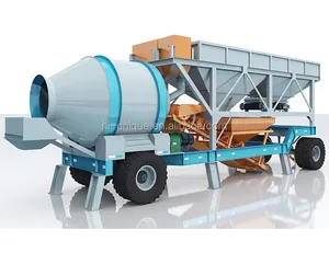 Portable concrete mixing plant for concrete batching in Africa