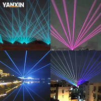 Projecteur laser RGB professionnel 50W pour extérieur, IP65, animation couleur intégrale, ILDA FB4, faisceau laser pour spectacle paysager et festival