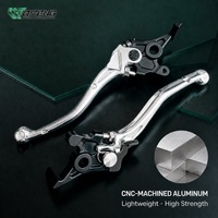 Kit de leviers de frein et d'embrayage usinés en aluminium noir et argent pour Sur-Ron Ultra Bee - Amélioration des performances