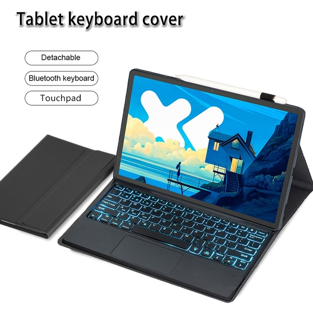 Hot Sale New Wireless LED Backlit Keyboard with Touch Pad TPU Magnetic Case for Xiaoxin Pad Pro 12.7 2025