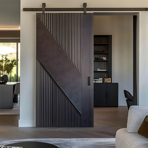 Portes intérieures en bois à haute stabilité, portes <span class=keywords><strong>de</strong></span> <span class=keywords><strong>grange</strong></span> équipées <span class=keywords><strong>de</strong></span> quincaillerie <span class=keywords><strong>de</strong></span> qualité pour portes coulissantes - Product Image 6