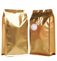 Sacs d'emballage en aluminium mat rouge imprimés sur mesure, fond plat, 1 kg, avec valve et fermeture éclair, pour café, thé, poudre