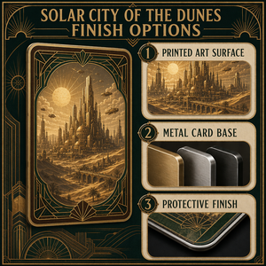 La Città Solare delle Dune: Set di Carte Collezionabili in Metallo Inciso Premium per Collezionisti Professionisti ed Appassionati di Fantascienza - Product Image 6