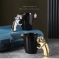 Vente flash : Tasse à café en céramique créative avec une poignée en forme de pistolet 3D pour rehausser son look créatif et moderne