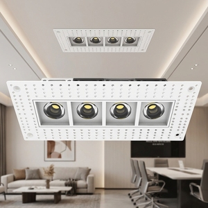 Downlight múltiple empotrable LED de 4 pulgadas y 4 cabezales Garantía limitada de 5 años Con tecnología de iluminación de alta calidad adecuada para Luxury <span class=keywords><strong>P</strong></span> - Product Image 4