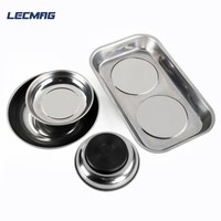 Plateau magnétique rectangulaire en acier inoxydable OEM DIY pour pièces et outils de réparation automobile