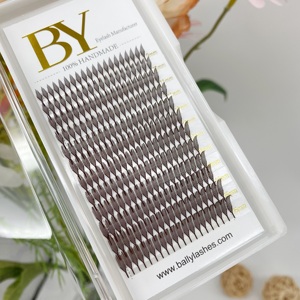 Nouvelles extensions de cils Wispy Anime Comic Spire 0,07 mm en PBT coréen noir mat, effet Anime Spike - Product Image 6