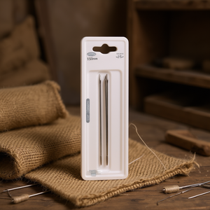Agujas de coser rectas Ilan de 150 mm, 2 piezas, para sacos de yute - Product Image 2
