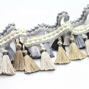 Wholesale Decoration Tassel Fringe Trim For Curtain Curtain Accessories