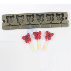 Automatico piatto lecca-lecca caramello gommoso morbido che fa la macchina incandescente bastone lecca-lecca linea di produzione - Product Image 5