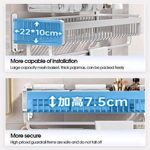 <span class=keywords><strong>Toallero</strong></span> de Acero Inoxidable Moderno y Duradero <span class=keywords><strong>para</strong></span> Montar en la Pared, Diseño que Ahorra Espacio con Colgador <span class=keywords><strong>para</strong></span> Baño, Gran Venta - Product Image 4