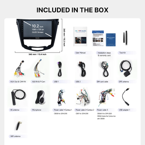 Dasaita Vivid13 Autoradio Multimédia Stéréo Ecran de Voiture Unité Principale de Navigation pour Nissan X-Trail <span class=keywords><strong>Qashqai</strong></span> Rogue 2014-2020 - Product Image 5