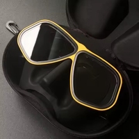 Masque de plongée avec impression de logo personnalisé et cadre métallique Masque de plongée gratuit pour adolescents hommes femmes