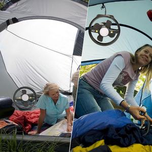 Nouvelle lampe de camping LED portable avec ventilateur de plafond, ventilateur de tente rechargeable par USB, adapté pour le camping en plein air et les randonnées - Product Image 5