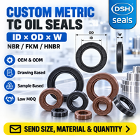 Joint d'étanchéité TC personnalisé NBR FKM à double lèvre pour arbre rotatif, tailles métriques pour pompe hydraulique et moteur