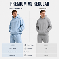 Ensemble de survêtement 2 pièces de luxe pour homme, style streetwear, avec logo imprimé en relief 3D et design artistique, comprenant un sweat à capuche et un pantalon de survêtement épais coupe ajustée
