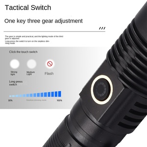 Linterna LED magnética de carga USB multifuncional, láser blanco con luz fuerte de largo alcance para búsqueda de hogar al aire libre - Product Image 4