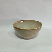Service de vaisselle en grès avec motif de fruits paysagers, assiettes, tasses et bols en céramique émaillée craquelée
